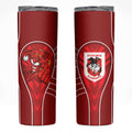 St George Illawarra Dragons Rugby Mascot Skinny Tumbler Australian Rugby Culture - Tribal Inspired Dragon