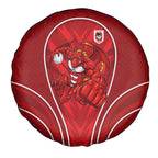 St George Illawarra Dragons Rugby Mascot Spare Tire Cover Australian Rugby Culture - Tribal Inspired Dragon