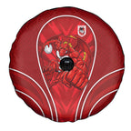 St George Illawarra Dragons Rugby Mascot Spare Tire Cover Australian Rugby Culture - Tribal Inspired Dragon