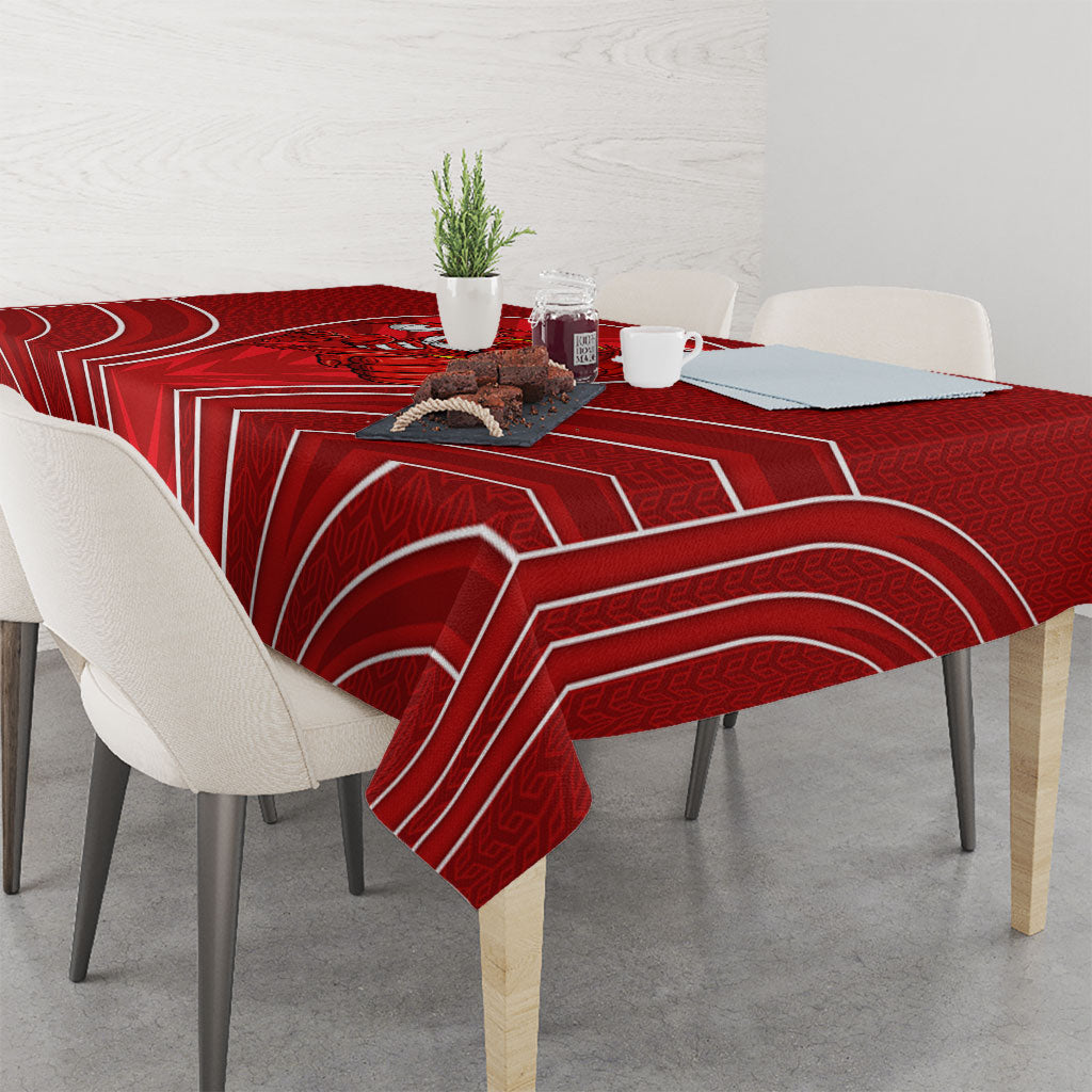 St George Illawarra Dragons Rugby Mascot Tablecloth Australian Rugby Culture - Tribal Inspired Dragon