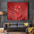 St George Illawarra Dragons Rugby Mascot Tapestry Australian Rugby Culture - Tribal Inspired Dragon