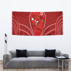 St George Illawarra Dragons Rugby Mascot Tapestry Australian Rugby Culture - Tribal Inspired Dragon