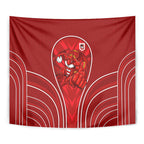 St George Illawarra Dragons Rugby Mascot Tapestry Australian Rugby Culture - Tribal Inspired Dragon