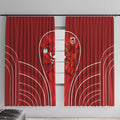 St George Illawarra Dragons Rugby Mascot Window Curtain Australian Rugby Culture - Tribal Inspired Dragon