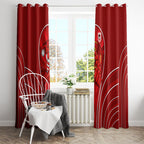 St George Illawarra Dragons Rugby Mascot Window Curtain Australian Rugby Culture - Tribal Inspired Dragon