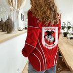 St George Illawarra Dragons Rugby Mascot Women Casual Shirt Australian Rugby Culture - Tribal Inspired Dragon