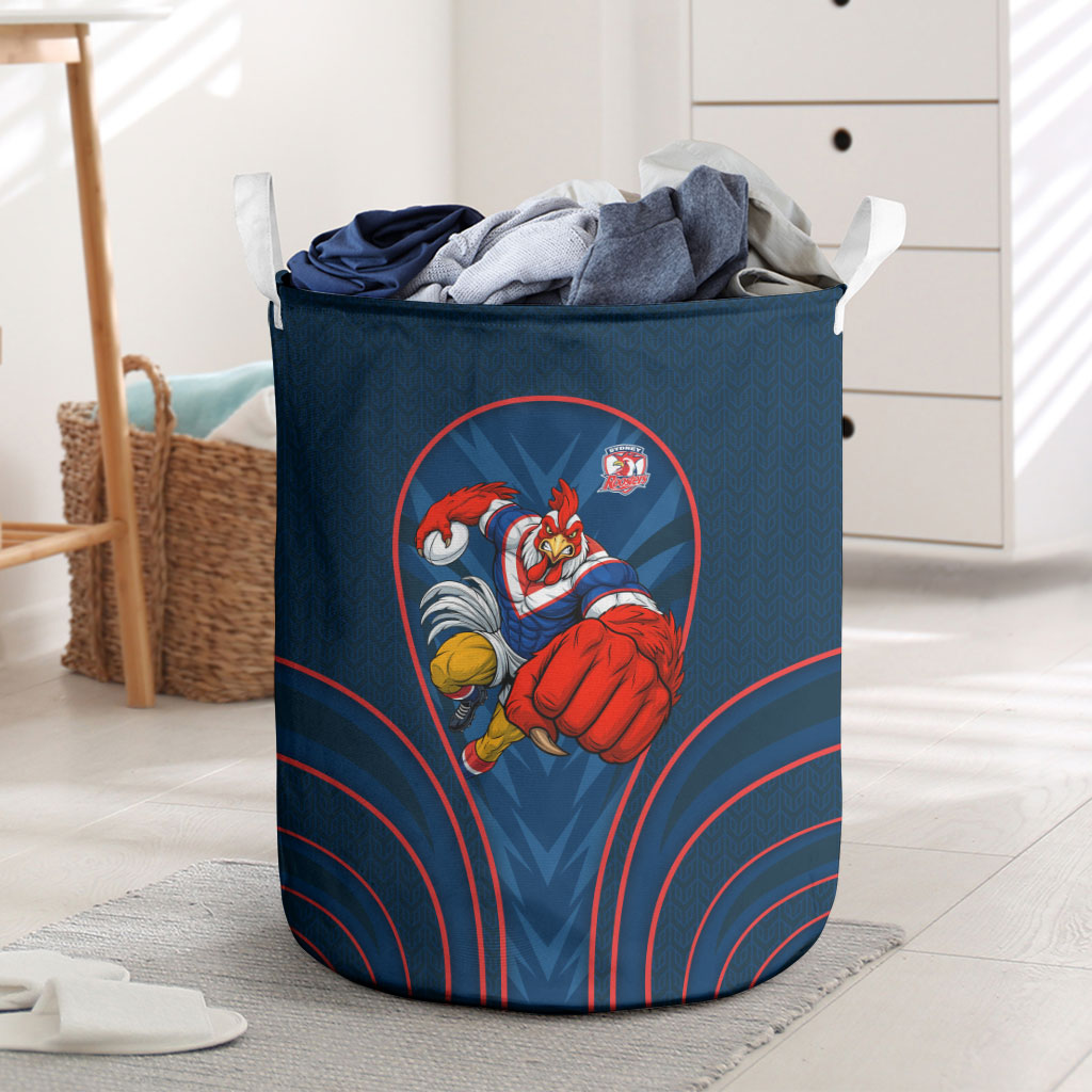 Sydney Roosters Rugby Mascot Laundry Basket Australian Rugby Culture - Tribal Inspired Rooster
