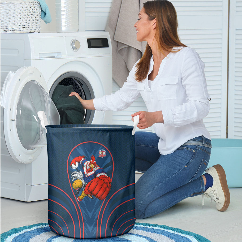 Sydney Roosters Rugby Mascot Laundry Basket Australian Rugby Culture - Tribal Inspired Rooster