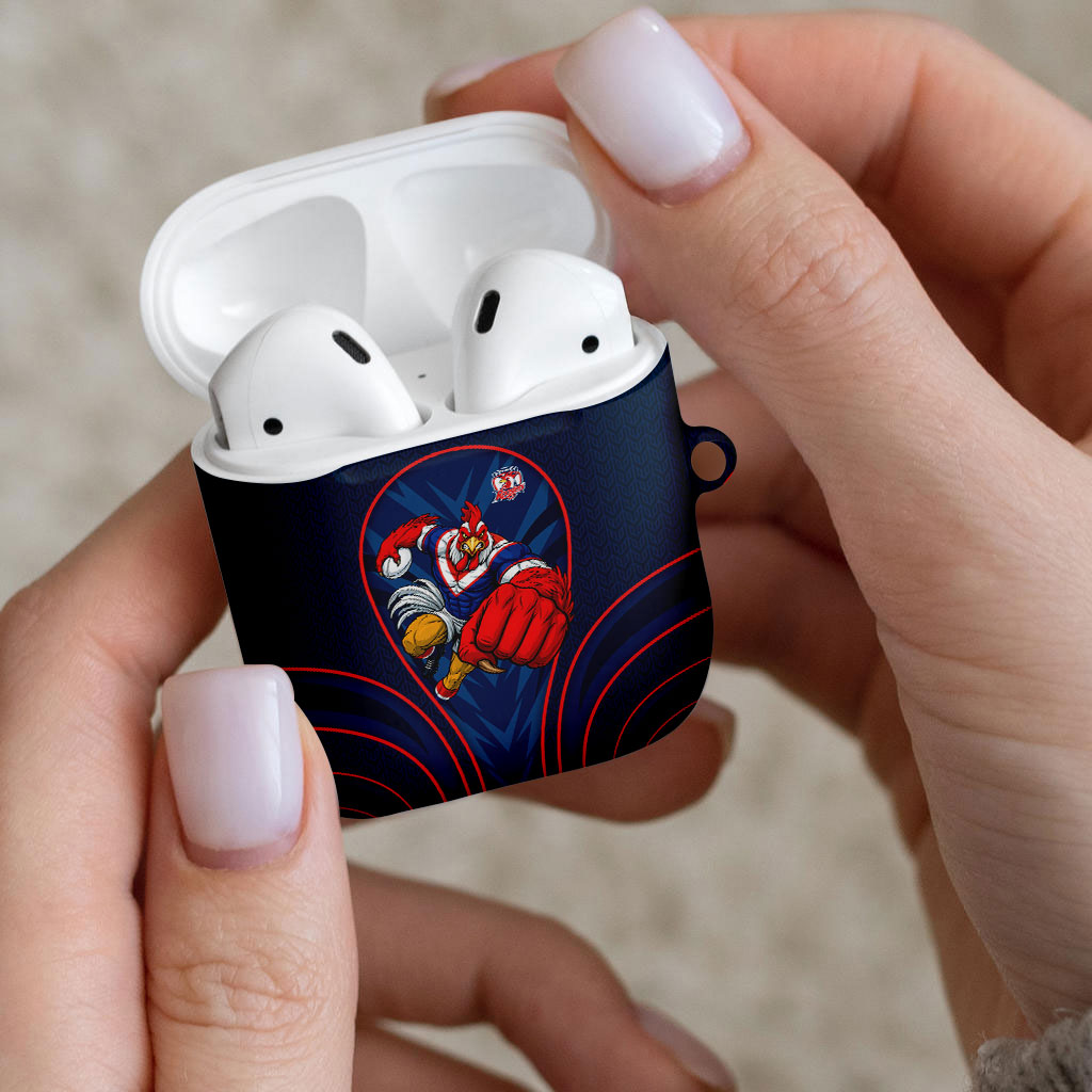 Sydney Roosters Rugby Mascot AirPods Case Australian Rugby Culture - Tribal Inspired Rooster
