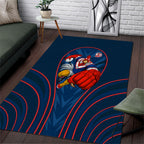 Sydney Roosters Rugby Mascot Area Rug Australian Rugby Culture - Tribal Inspired Rooster