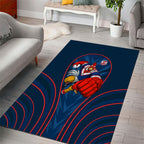 Sydney Roosters Rugby Mascot Area Rug Australian Rugby Culture - Tribal Inspired Rooster