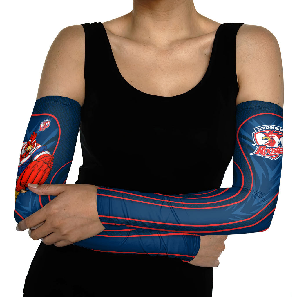 Sydney Roosters Rugby Mascot Arm Sleeves Australian Rugby Culture - Tribal Inspired Rooster