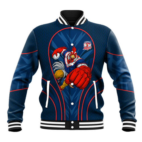 Sydney Roosters Rugby Mascot Baseball Jacket Australian Rugby Culture - Tribal Inspired Rooster