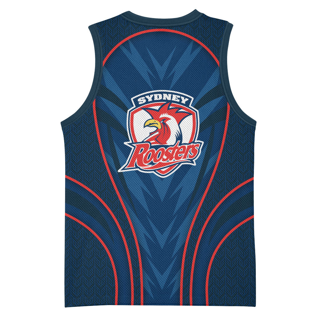 Sydney Roosters Rugby Mascot Basketball Jersey Australian Rugby Culture - Tribal Inspired Rooster