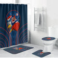 Sydney Roosters Rugby Mascot Bathroom Set Australian Rugby Culture - Tribal Inspired Rooster