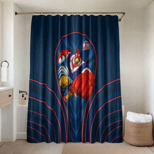 Sydney Roosters Rugby Mascot Bathroom Set Australian Rugby Culture - Tribal Inspired Rooster