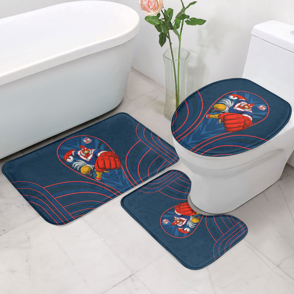 Sydney Roosters Rugby Mascot Bathroom Set Australian Rugby Culture - Tribal Inspired Rooster