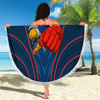 Sydney Roosters Rugby Mascot Beach Blanket Australian Rugby Culture - Tribal Inspired Rooster
