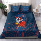 Sydney Roosters Rugby Mascot Bedding Set Australian Rugby Culture - Tribal Inspired Rooster