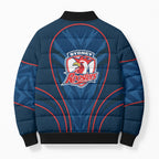 Sydney Roosters Rugby Mascot Bomber Puffer Jacket Australian Rugby Culture - Tribal Inspired Rooster