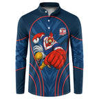 Sydney Roosters Rugby Mascot Button Sweatshirt Australian Rugby Culture - Tribal Inspired Rooster