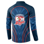 Sydney Roosters Rugby Mascot Button Sweatshirt Australian Rugby Culture - Tribal Inspired Rooster