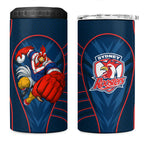 Sydney Roosters Rugby Mascot 4 in 1 Can Cooler Tumbler Australian Rugby Culture - Tribal Inspired Rooster