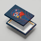 Sydney Roosters Rugby Mascot Canvas Wall Art Australian Rugby Culture - Tribal Inspired Rooster