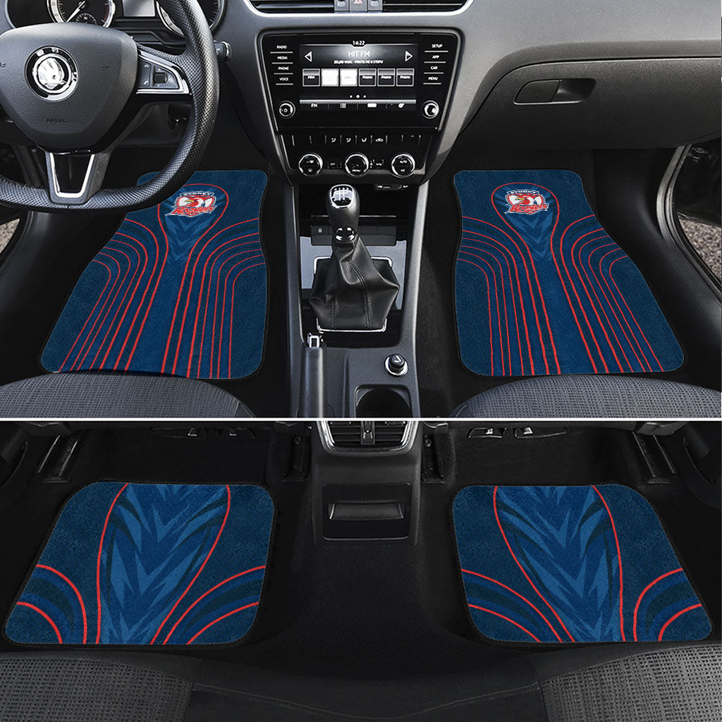 Sydney Roosters Rugby Mascot Car Mats Australian Rugby Culture - Tribal Inspired Rooster