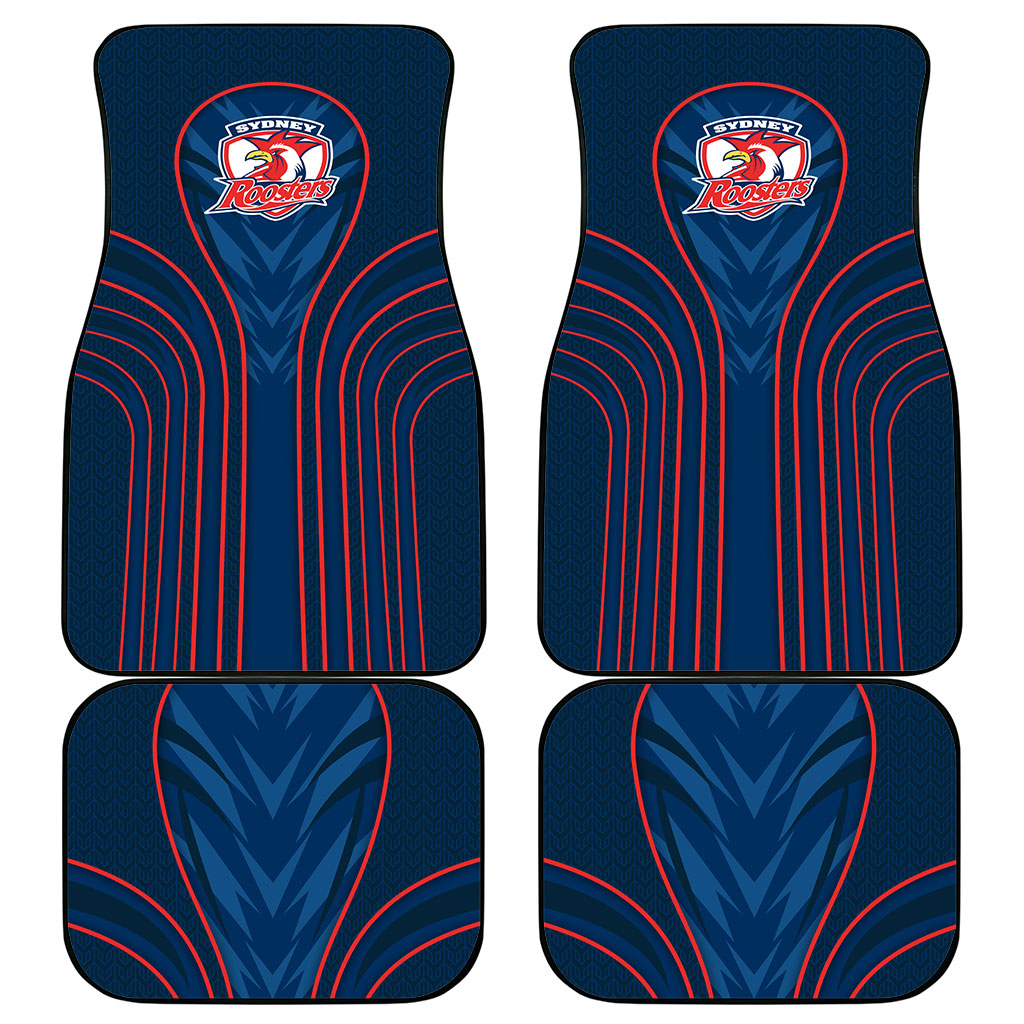 Sydney Roosters Rugby Mascot Car Mats Australian Rugby Culture - Tribal Inspired Rooster