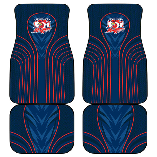 Sydney Roosters Rugby Mascot Car Mats Australian Rugby Culture - Tribal Inspired Rooster