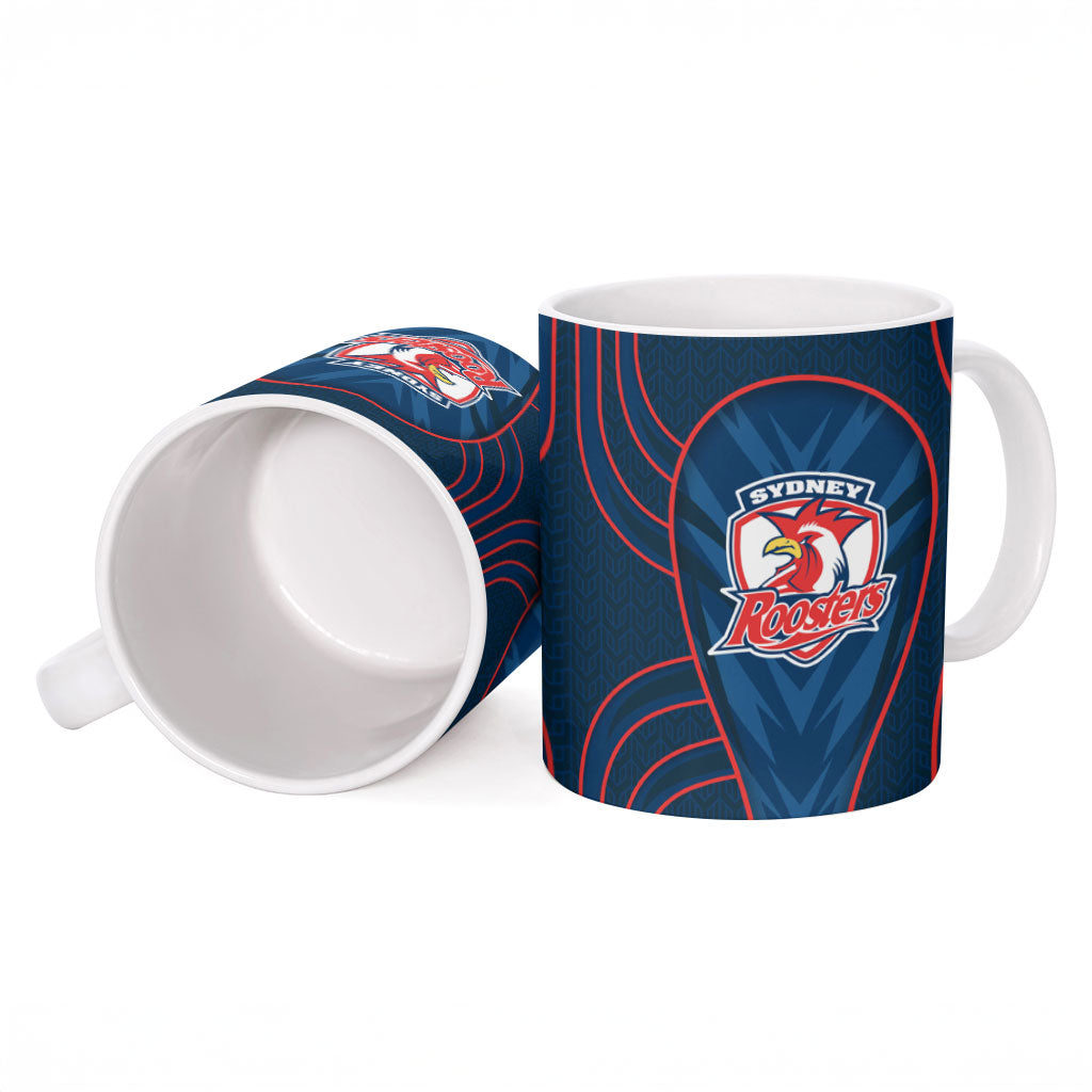 Sydney Roosters Rugby Mascot Ceramic Mug Australian Rugby Culture - Tribal Inspired Rooster