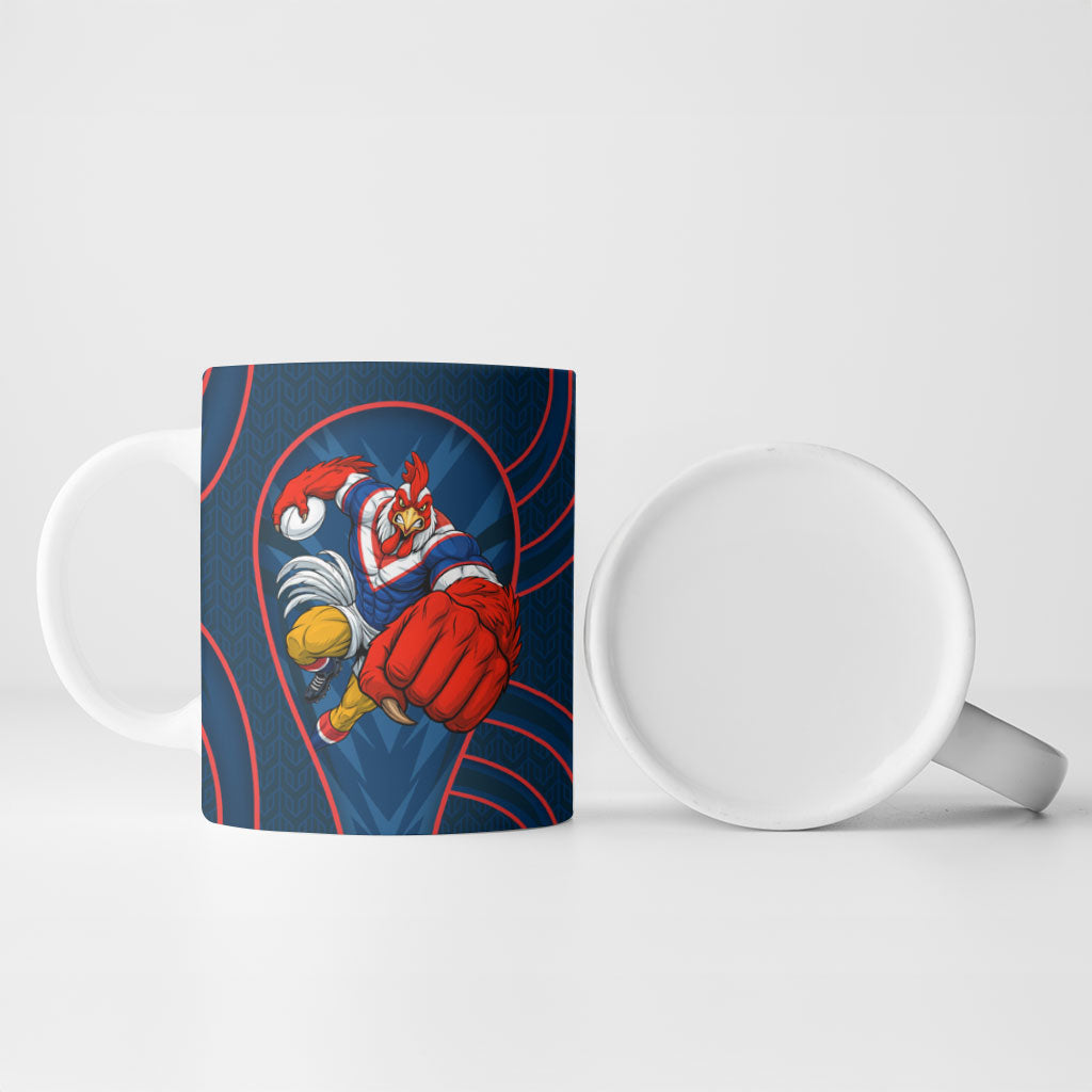 Sydney Roosters Rugby Mascot Ceramic Mug Australian Rugby Culture - Tribal Inspired Rooster