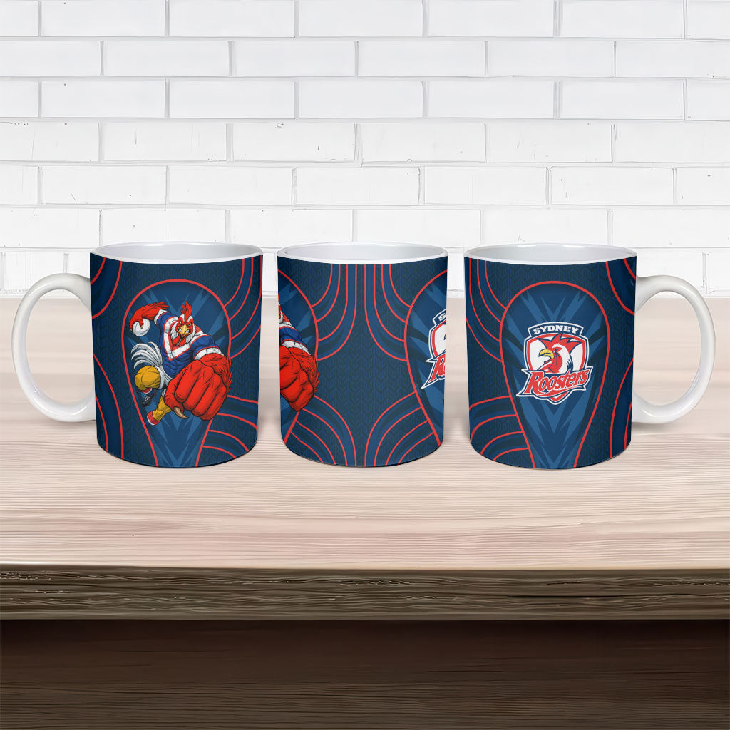Sydney Roosters Rugby Mascot Ceramic Mug Australian Rugby Culture - Tribal Inspired Rooster