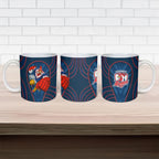 Sydney Roosters Rugby Mascot Ceramic Mug Australian Rugby Culture - Tribal Inspired Rooster