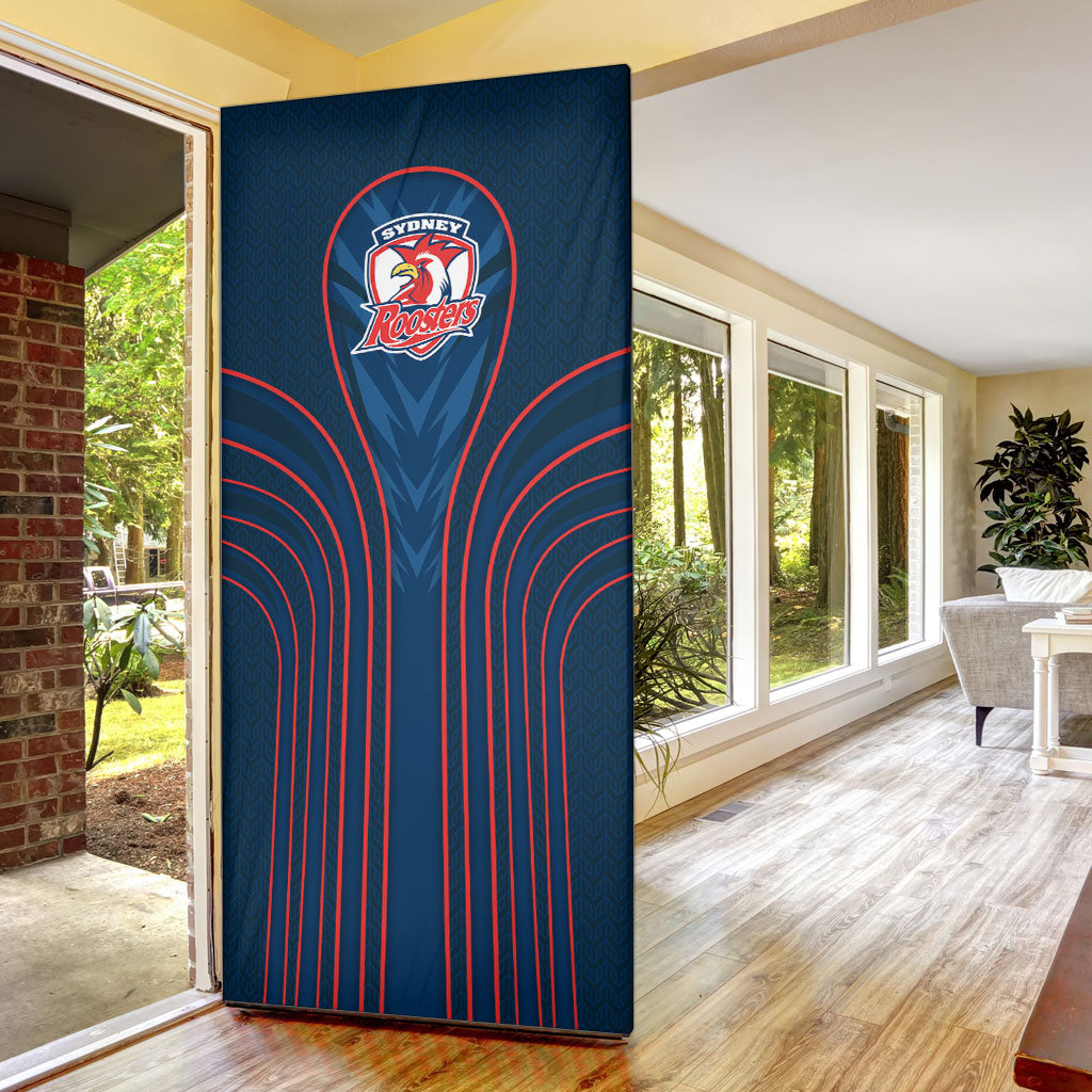 Sydney Roosters Rugby Mascot Door Cover Australian Rugby Culture - Tribal Inspired Rooster