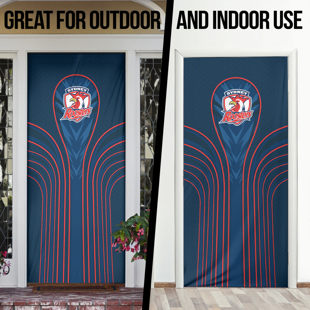 Sydney Roosters Rugby Mascot Door Cover Australian Rugby Culture - Tribal Inspired Rooster