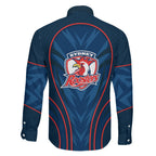 Sydney Roosters Rugby Mascot Family Matching Mermaid Dress and Hawaiian Shirt Australian Rugby Culture - Tribal Inspired Rooster