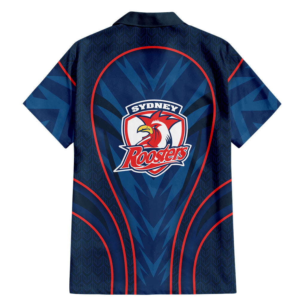 Sydney Roosters Rugby Mascot Family Matching Summer Maxi Dress and Hawaiian Shirt Australian Rugby Culture - Tribal Inspired Rooster