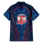 Sydney Roosters Rugby Mascot Family Matching Tank Maxi Dress and Hawaiian Shirt Australian Rugby Culture - Tribal Inspired Rooster