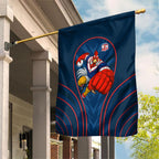 Sydney Roosters Rugby Mascot Garden Flag Australian Rugby Culture - Tribal Inspired Rooster