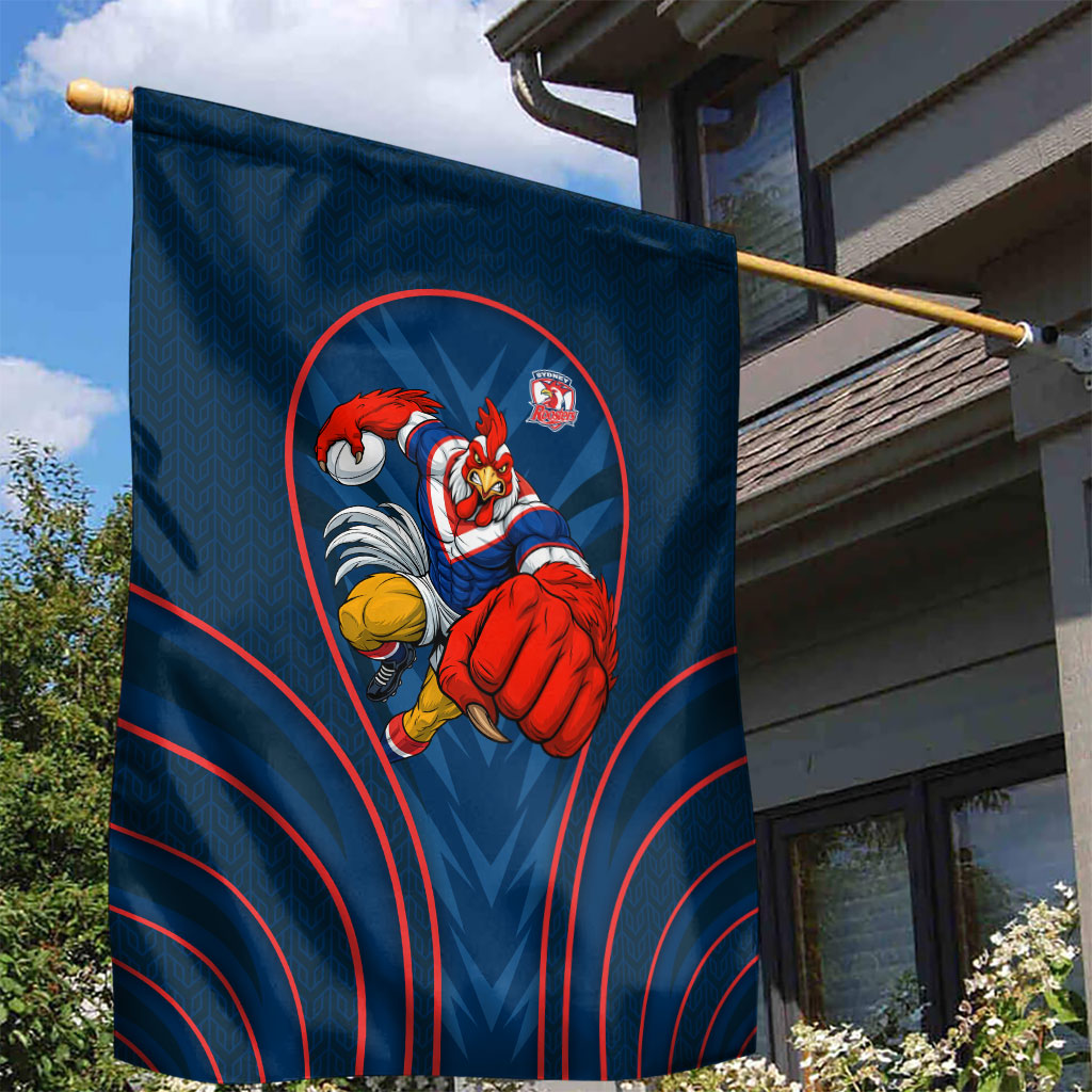 Sydney Roosters Rugby Mascot Garden Flag Australian Rugby Culture - Tribal Inspired Rooster