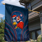 Sydney Roosters Rugby Mascot Garden Flag Australian Rugby Culture - Tribal Inspired Rooster