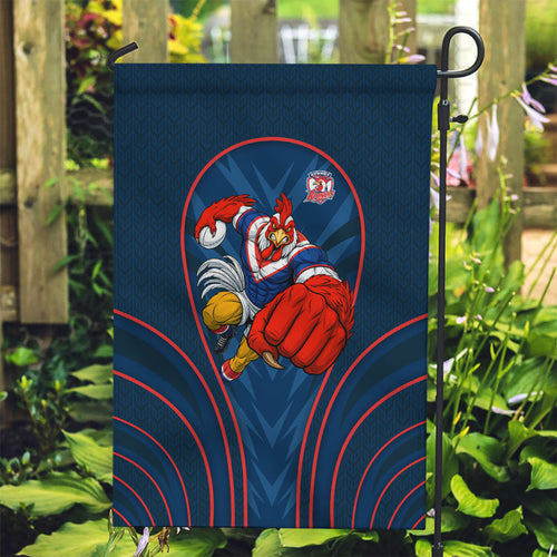 Sydney Roosters Rugby Mascot Garden Flag Australian Rugby Culture - Tribal Inspired Rooster