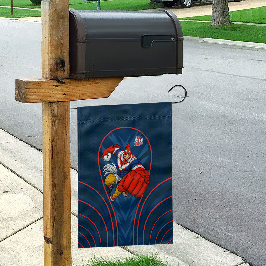 Sydney Roosters Rugby Mascot Garden Flag Australian Rugby Culture - Tribal Inspired Rooster