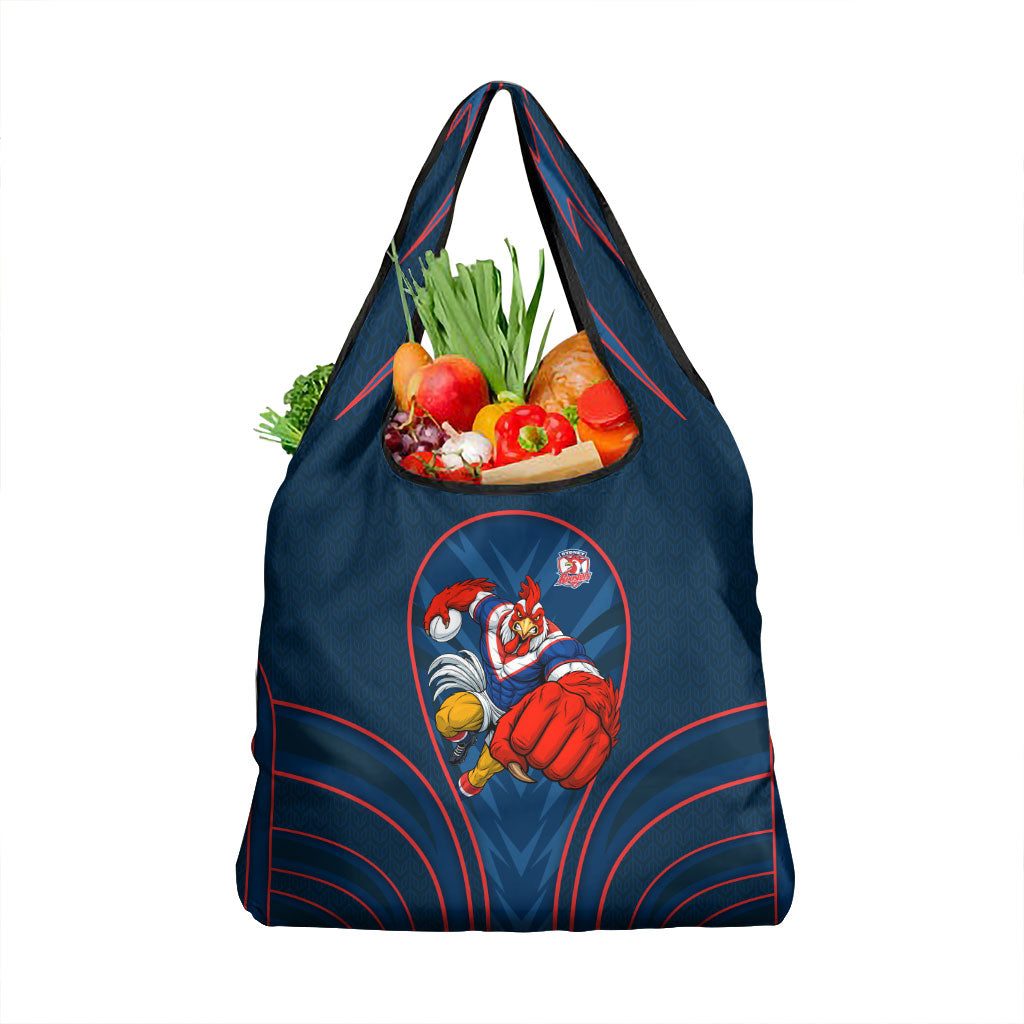 Sydney Roosters Rugby Mascot Grocery Bag Australian Rugby Culture - Tribal Inspired Rooster