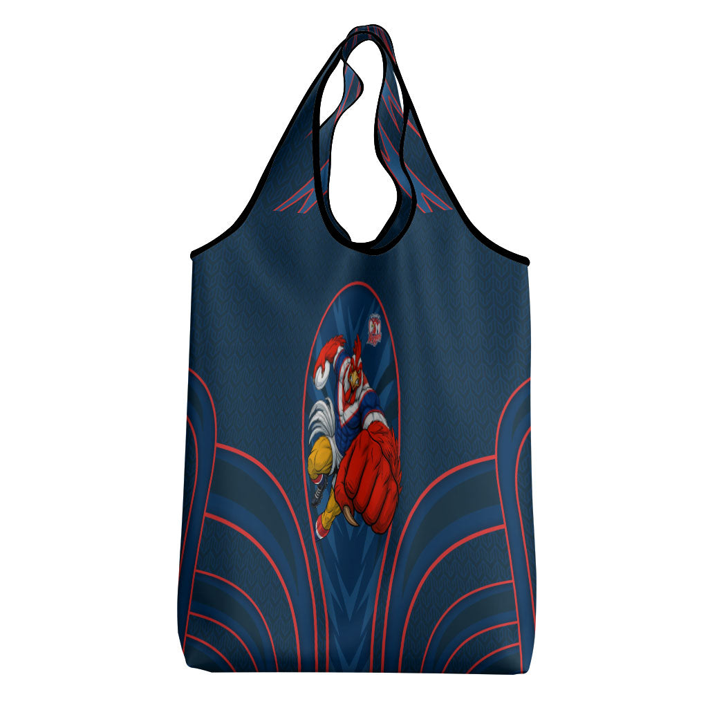 Sydney Roosters Rugby Mascot Grocery Bag Australian Rugby Culture - Tribal Inspired Rooster