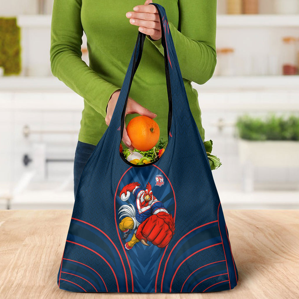 Sydney Roosters Rugby Mascot Grocery Bag Australian Rugby Culture - Tribal Inspired Rooster