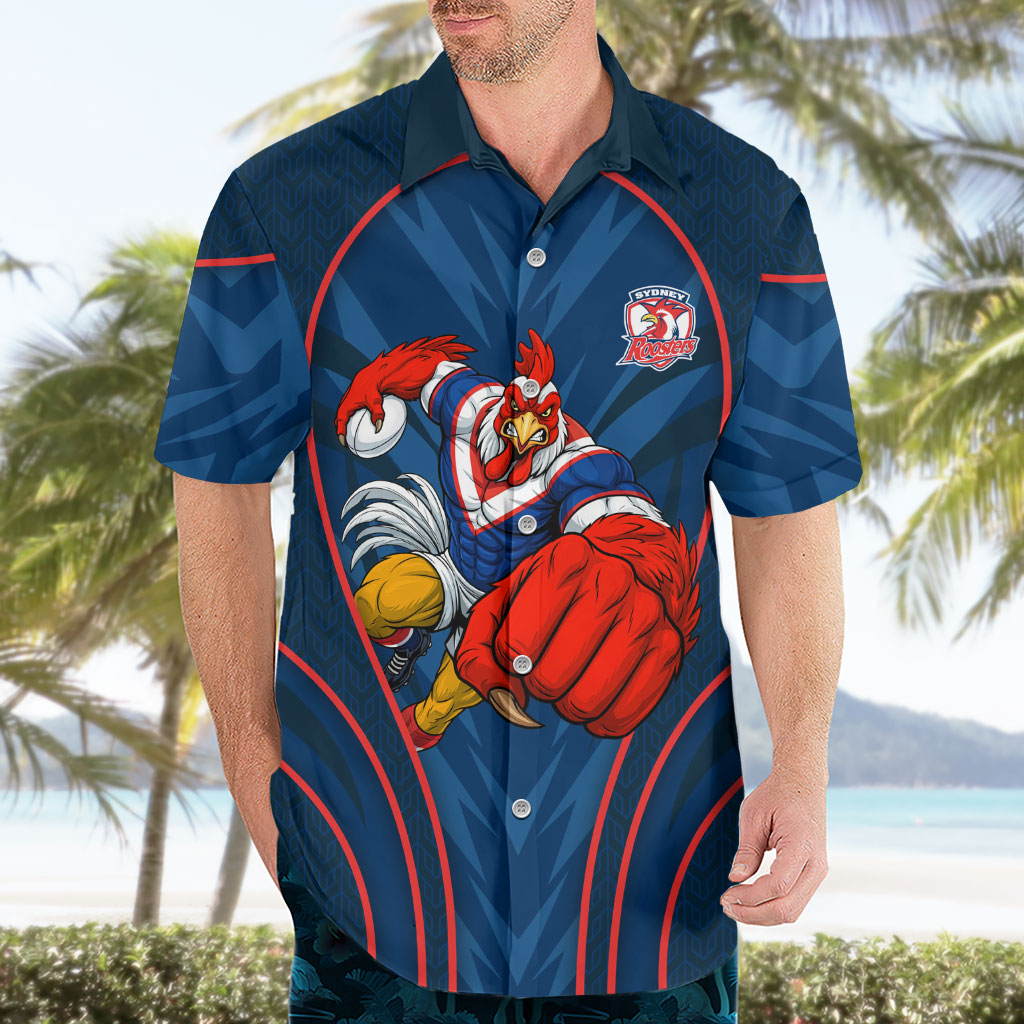 Sydney Roosters Rugby Mascot Hawaiian Shirt Australian Rugby Culture - Tribal Inspired Rooster