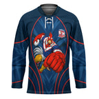 Sydney Roosters Rugby Mascot Hockey Jersey Australian Rugby Culture - Tribal Inspired Rooster